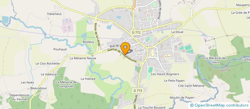 localisation de l'entreprise H. INVESTISSEMENTS à GUER