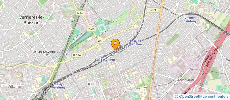 localisation de l'entreprise H INVESTS à ANTONY