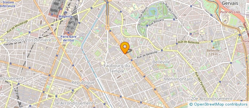 localisation de l'entreprise H.J  PARIS