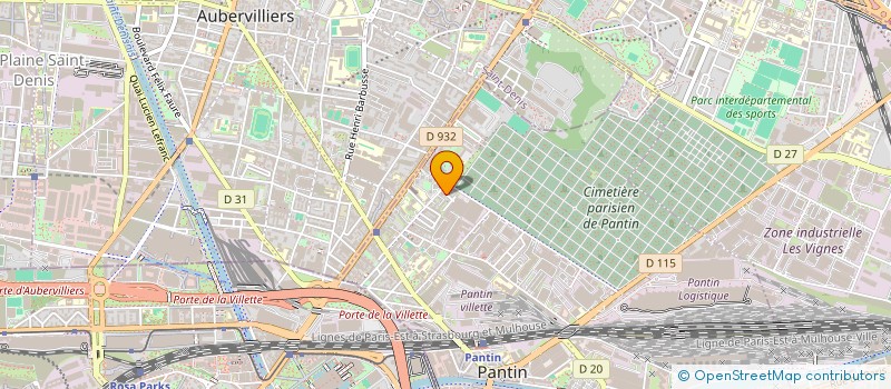 localisation de l'entreprise H.J  PANTIN