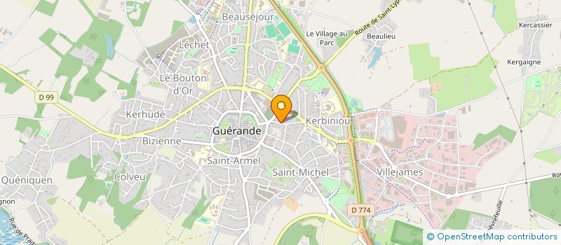 localisation de l'entreprise H&J  GUERANDE