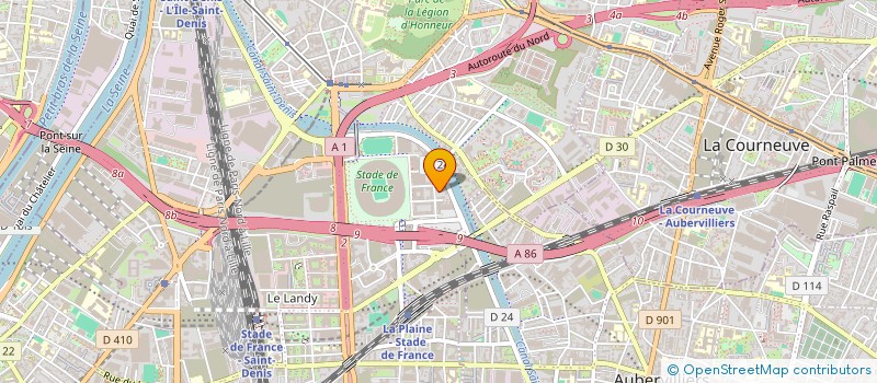 localisation de l'entreprise H.J.B.R à SAINT-DENIS