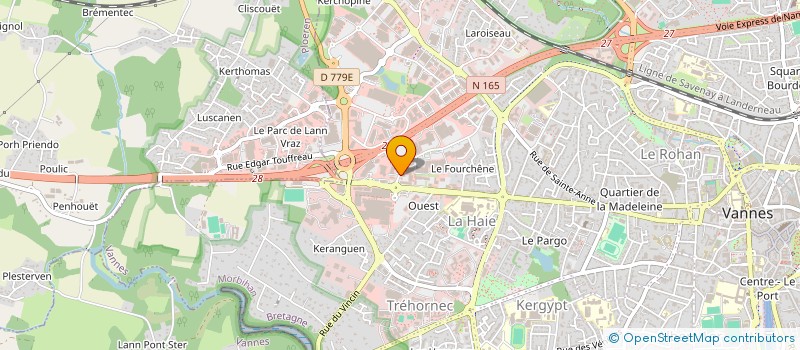 localisation de l'entreprise H.J. CONCEPT à VANNES