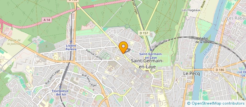 localisation de l'entreprise H J F M  SAINT-GERMAIN-EN-LAYE