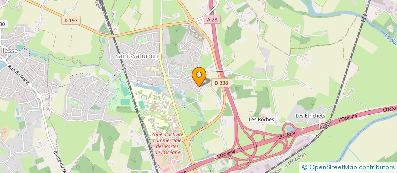 localisation de l'entreprise H J M  SAINT-SATURNIN