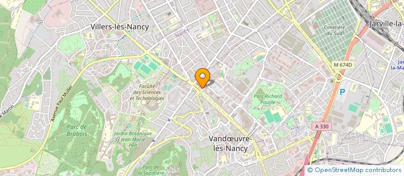 localisation de l'entreprise H.K. AUTO  VANDUVRE-LES-NANCY