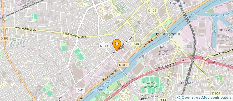 localisation de l'entreprise H.K. FRANCE  ARGENTEUIL