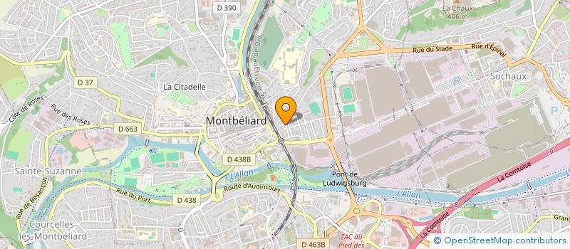 localisation de l'entreprise H&K LOGISTIC  MONTBELIARD