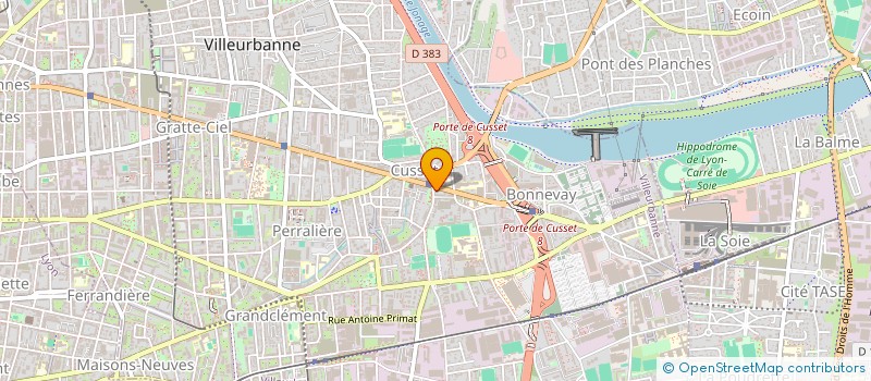 localisation de l'entreprise H.K RESTAURATION  VILLEURBANNE