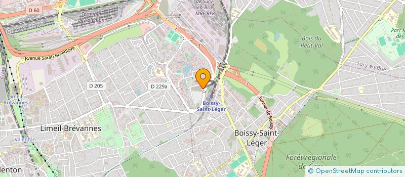 localisation de l'entreprise H.K.S. à BOISSY-SAINT-LEGER