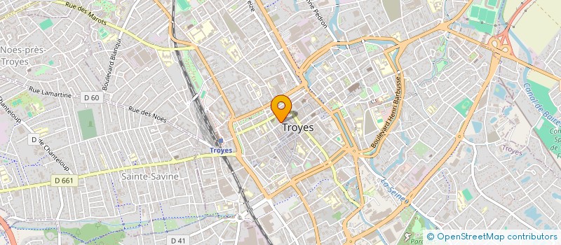 localisation de l'entreprise H.L à TROYES