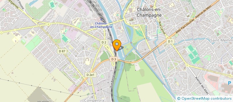 localisation de l'entreprise H.L  CHALONS-EN-CHAMPAGNE