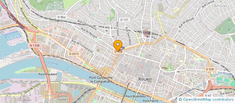 localisation de l'entreprise H.L.B à ROUEN