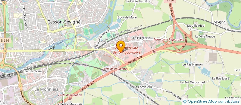 localisation de l'entreprise H L DEVELOPPEMENT  CESSON-SEVIGNE