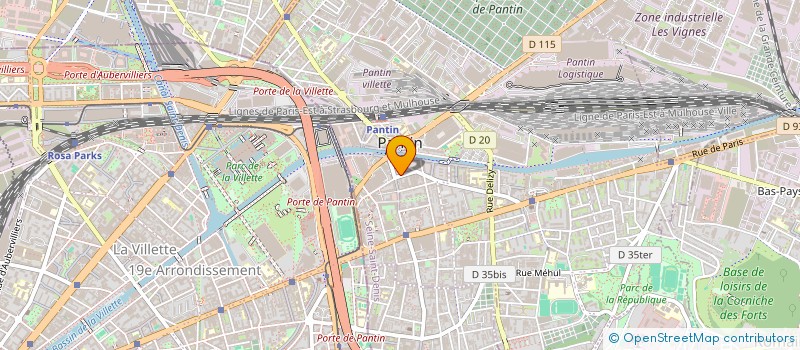 localisation de l'entreprise H.L. FLORIAN  PANTIN