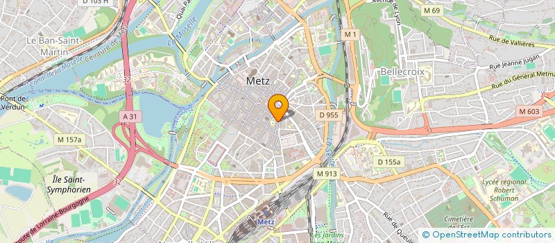 localisation de l'entreprise H.L. GROUP.  METZ