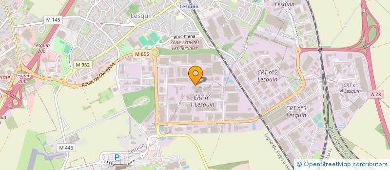 localisation de l'entreprise H.L.H. à LESQUIN