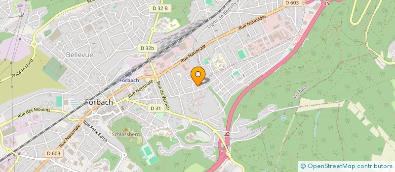 localisation de l'entreprise H&L IMMOBILIER  FORBACH