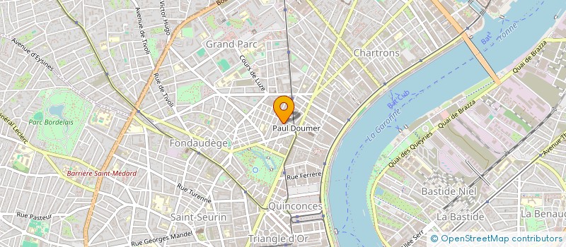 localisation de l'entreprise H L R INVESTCORP à BORDEAUX