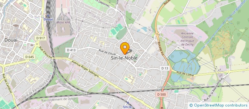localisation de l'entreprise H.L RENO à SIN-LE-NOBLE