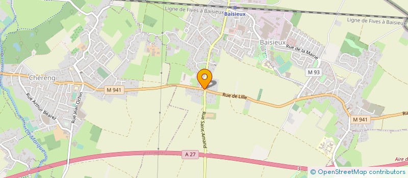localisation de l'entreprise H.L. SPA-BALNEO à BAISIEUX