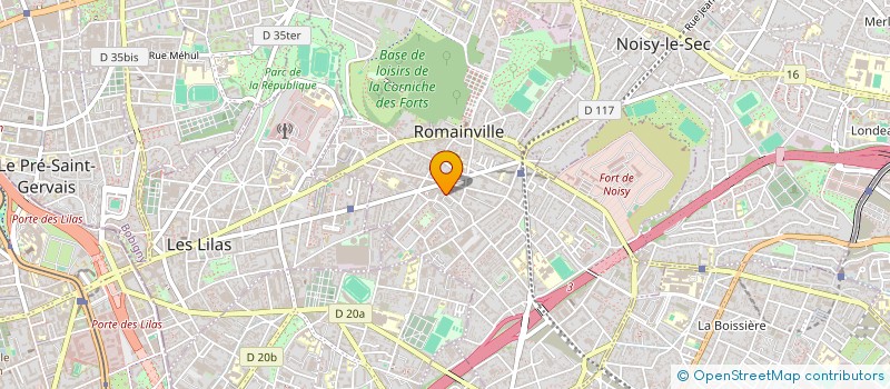 localisation de l'entreprise H.L.T.  ROMAINVILLE