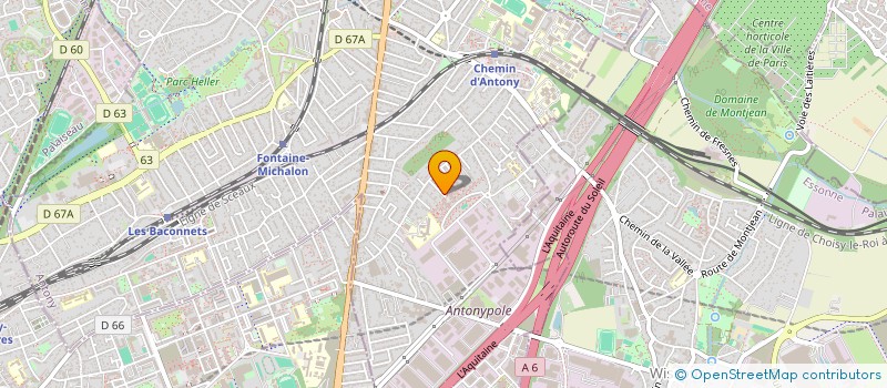 localisation de l'entreprise H.L.V à ANTONY