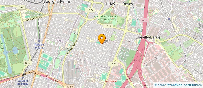 localisation de l'entreprise H.L.V  L'HAY-LES-ROSES