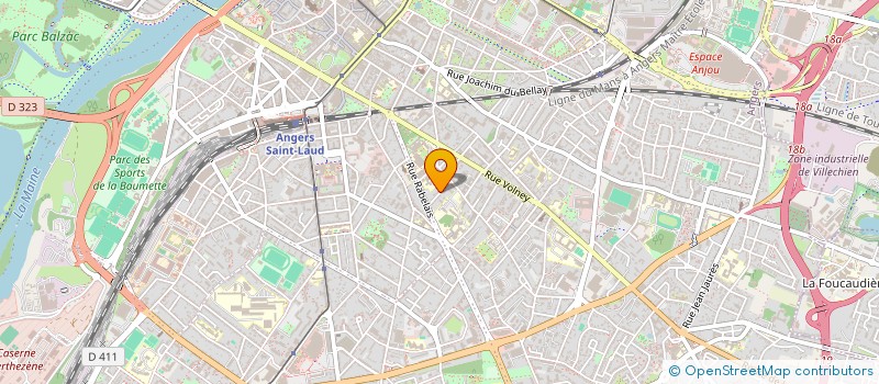 localisation de l'entreprise H.L.V.S.  ANGERS