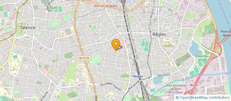 localisation de l'entreprise H&L WEB DESIGN à BEGLES
