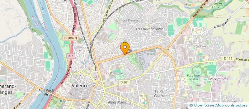 localisation de l'entreprise H.L.Y  VALENCE