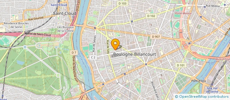 localisation de l'entreprise H-LAB à BOULOGNE-BILLANCOURT