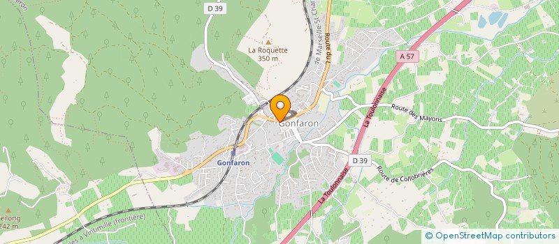 localisation de l'entreprise H LEDOUBLE  GONFARON