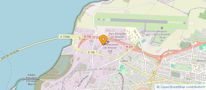 localisation de l'entreprise H.LOGISTIQUE 69  LA ROCHELLE