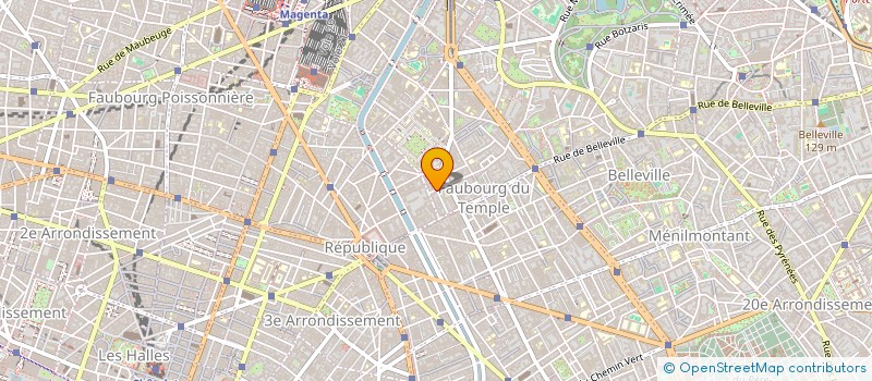 localisation de l'entreprise H.M  PARIS