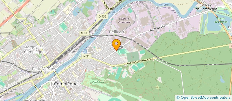 localisation de l'entreprise H.M à COMPIEGNE