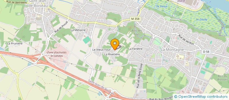 localisation de l'entreprise H M  SAINT-JEAN-DE-BOISEAU