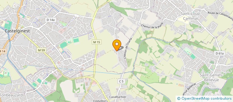 localisation de l'entreprise H.M.  CASTELGINEST