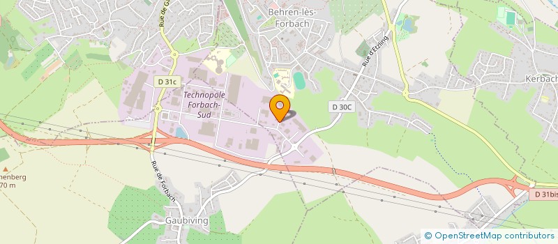 localisation de l'entreprise H.M  BEHREN-LES-FORBACH