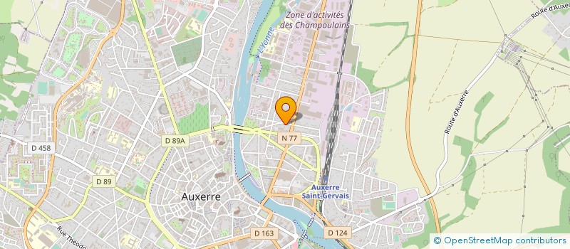localisation de l'entreprise H.M 89 à AUXERRE