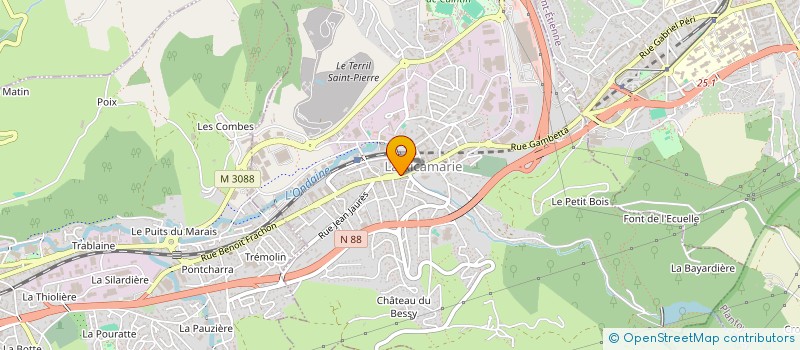 localisation de l'entreprise H & M  LA RICAMARIE