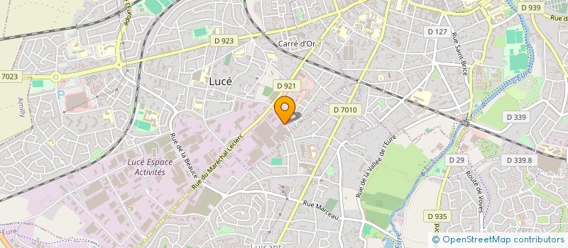 localisation de l'entreprise H.M AUTO à LUCE