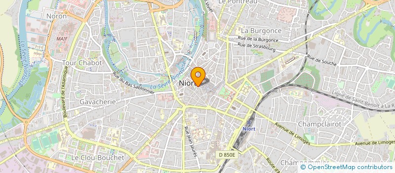 localisation de l'entreprise H.M.B.  NIORT