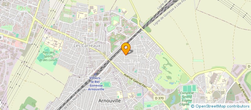localisation de l'entreprise H.M.B. à GONESSE