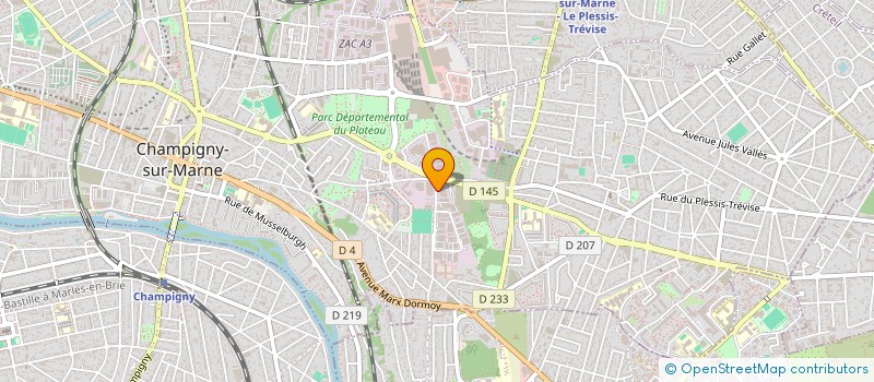 localisation de l'entreprise H.M BATIMENT à CHAMPIGNY-SUR-MARNE