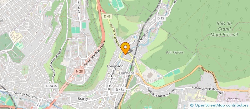 localisation de l'entreprise H.M.C  DARNETAL