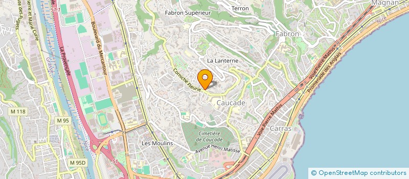 localisation de l'entreprise H.M.C  NICE