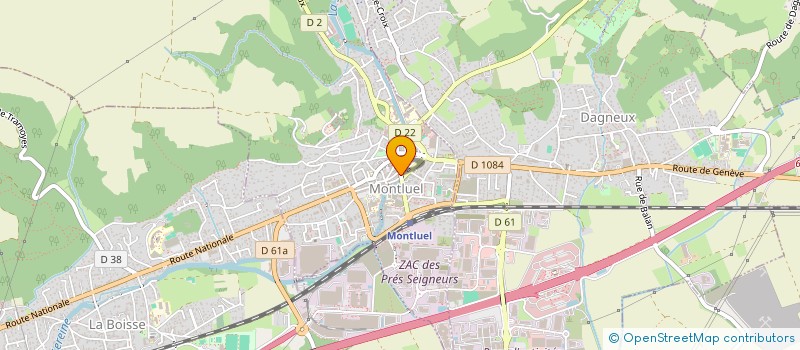 localisation de l'entreprise H M  COIFFURE  MONTLUEL