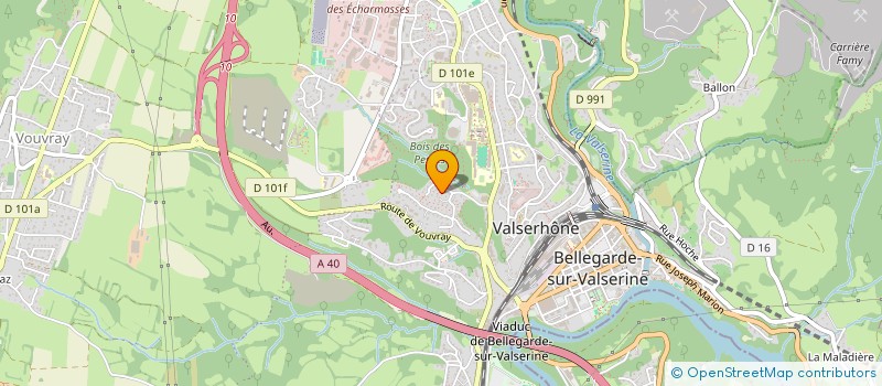 localisation de l'entreprise H-M-F  VALSERHONE