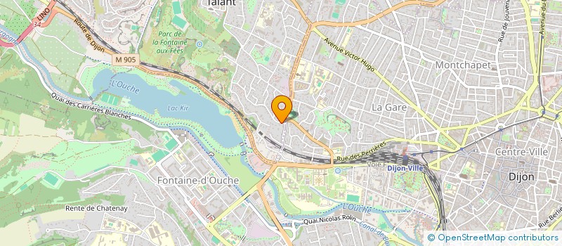 localisation de l'entreprise H.M.I.  TALANT